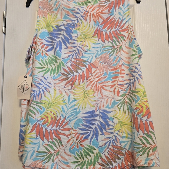 NWT Ladies LG St Johns Bay Tank Top Tropical Print - Picture 5 of 6